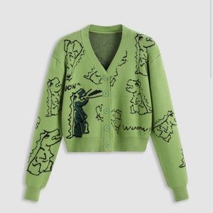 NWT Cider Dinosaur Pattern Cardigan